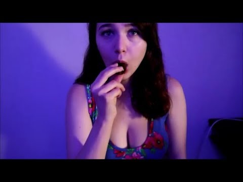 ASMR Pickle Eating and Whispering [unfiltered]