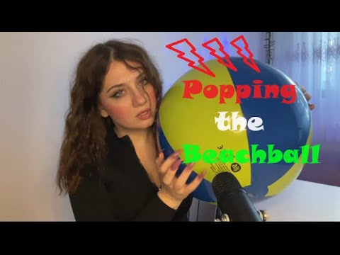 ASMR Popping Inflatables | Beachball Popping | Satisfying ASMR Sounds 😈😈😘