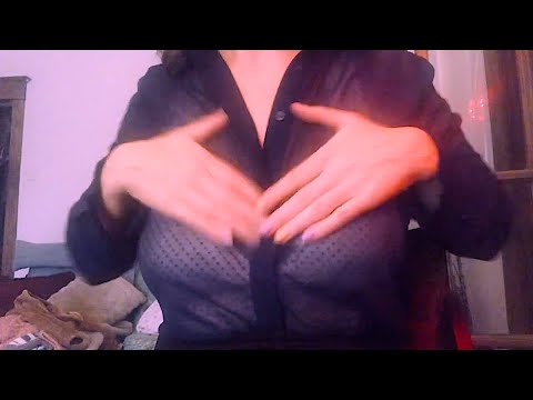ASMR with bralette scratching and rubbing