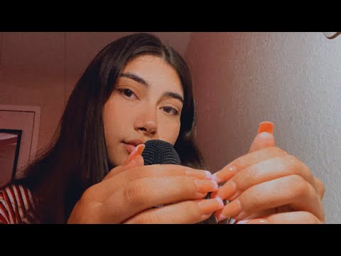 ASMR | fast & aggressive nail tapping w/ mouth sounds 💅