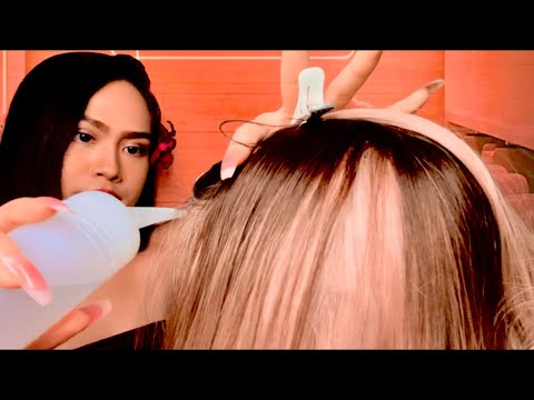 ASMR Hair Salon Roleplay 😴 | Scalp Massage + Scratching | Oil Treatment | Hair Brushing + Hair Play