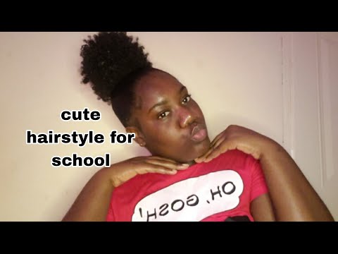 updo back to school hairstyle 2024