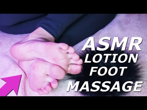 ASMR Lotion Foot Massage / Feet Body Triggers & Tapping
