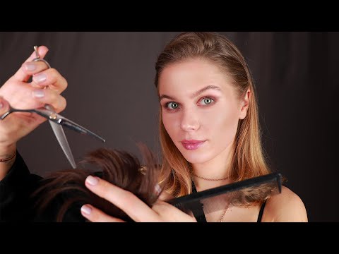 [ASMR] Hairdresser Lizi Cutting and Combing Your Hair.  Haircut RP, Personal Attention