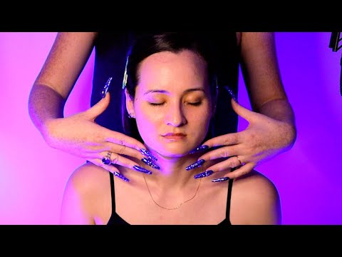 ASMR Whisper | Face Tracing, Massage & Hair Play