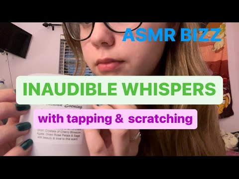 ASMR | Inaudible Whispering with Tapping & Scratching