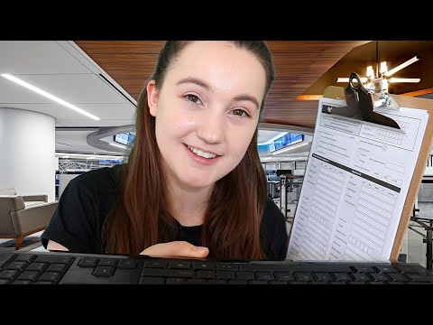 ASMR | Opening YOU A Bank Account Roleplay (Typing & Writing Sounds)