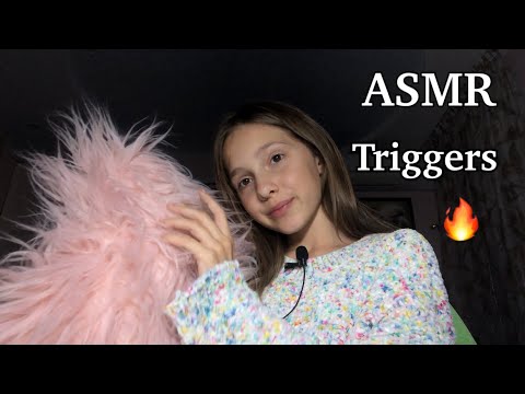 ASMR A lots of triggers🔥 | pink pillow - whisper - book 📚