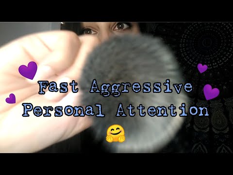 Fast Aggressive ASMR Glove Sounds, Application of Products, Personal Attention