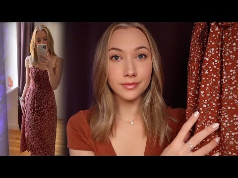 ASMR Summer Clothing Try On Haul (whispers, fabric sounds)