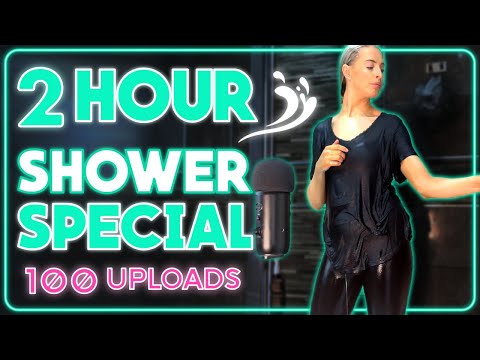[ASMR] 2 Hour | Wet Clothes | Shower with me | 100th video upload !!!