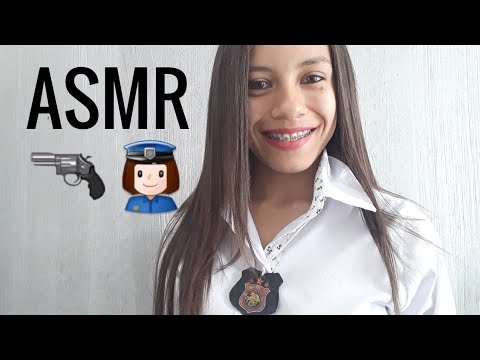 (ASMR PORTUGUES BR) Roleplay Policial 🚨👮‍♀️🚨/ vídeo para relaxar