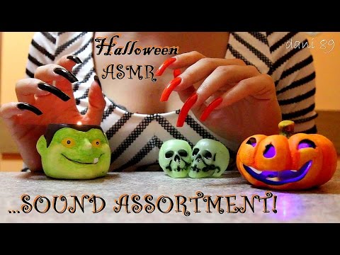 🎃 ASMR 👻 HAPPY HALLOWEEN🌙 sound assortment ☆✶★ 👽 TAPPING, SCRATCHING, CRINKLING, etc. 💀 so tingly! 👿