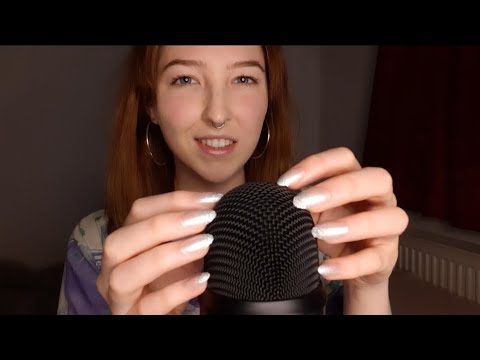 ASMR mic scratching & invisible scratching | whisper ramble | hand movements