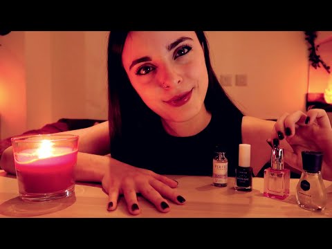 ASMR | Calming Whisper Ramble & Painting My Nails ❤️ Gentle Cozy Atmosphere to Relax 🌙