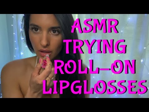 ASMR Trying On and Reviewing Y2K Roll-on Lipglosses + Duvolle Product Review / Collab 🌸💐🌺🌷