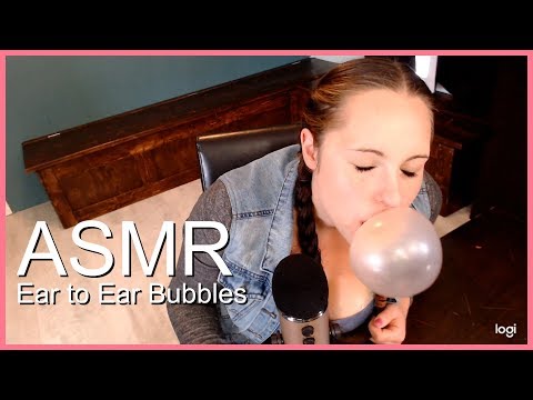 Ear to ear bubble blowing