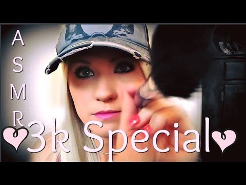 ASMR: 3k Special Whispering Viewer's Names (Whispering, Fire Sounds, Hand Movements & Face Brushing