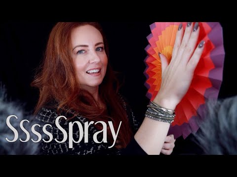 Playing with Spraying 🌟ASMR 🌟Wood, Card, Perspex, Mist