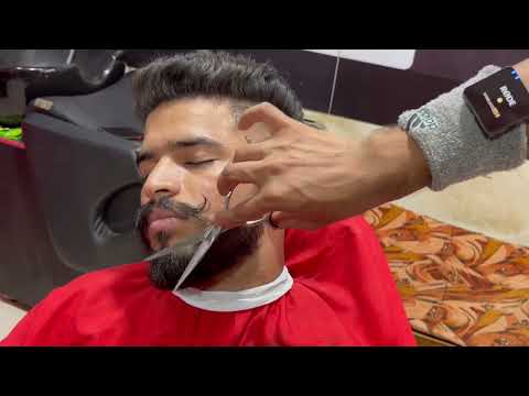 Beard Trimming & Grooming in Barber Shop #asmr