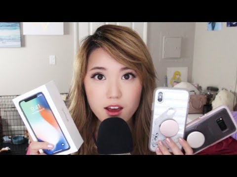 iPhoneX vs Android ASMR Sounds ♡