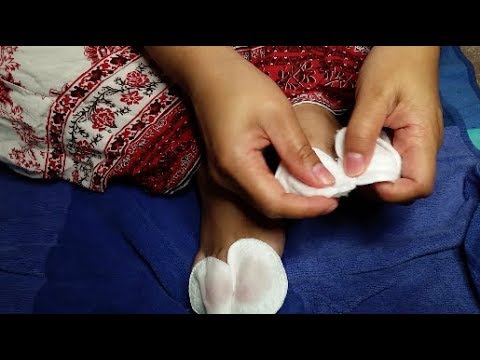 [ASMR]💙Quick At-Home Foot Spa💙(Painting & Massaging my Feet)