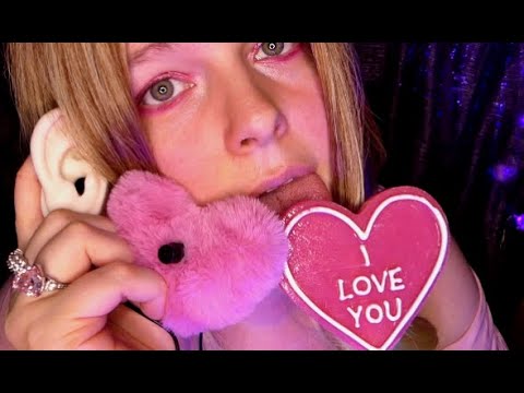 ASMR | INTENSE Ear Eating Style👂💦Pink Mouth Sounds Triggers Overload💗