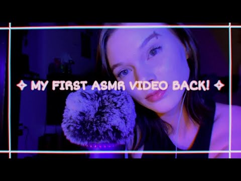 my first asmr video back *:･ﾟ✧*:･ﾟ