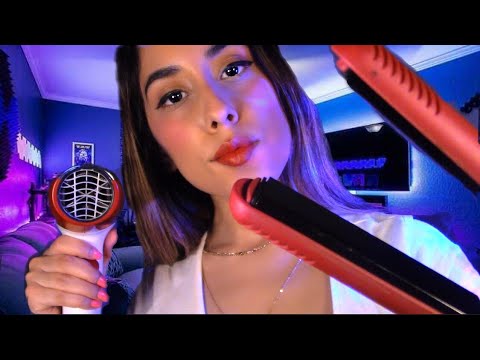 ASMR RP Hair Straightening & Blow Dry (REAL SOUNDS) 💆‍♀️💆‍♂️