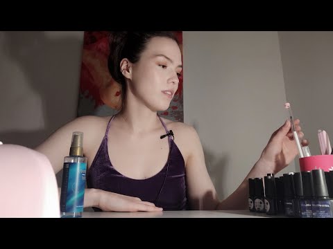 EN ASMR roleplay, doing your gel nails