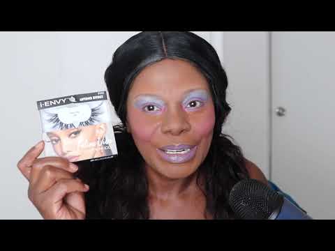 TRYING ON FACE LIFT LASHES ASMR LASH TRY ON