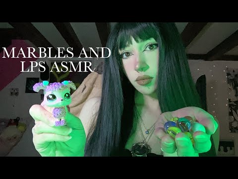 Marble Sounds and Littlest Pet Shop ASMR | Glass Sounds, Tapping, Scratching, Whispering, Rambling