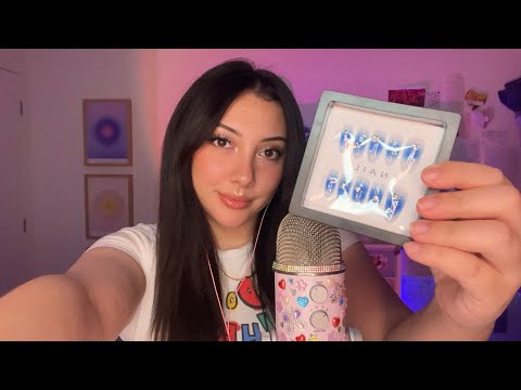 ASMR nail application, the TINGLIEST triggers on the mic, and tapping 💅