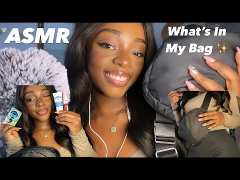 ASMR | What’s In My Bag 🤍 (Clicky Whispering)
