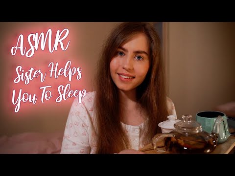 [ASMR] 🌜Sister Helps You To Sleep🌛