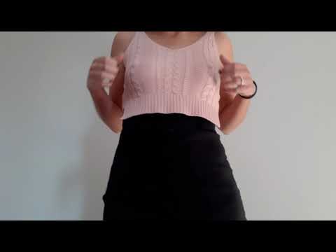 asmr scratching skirt and shorts