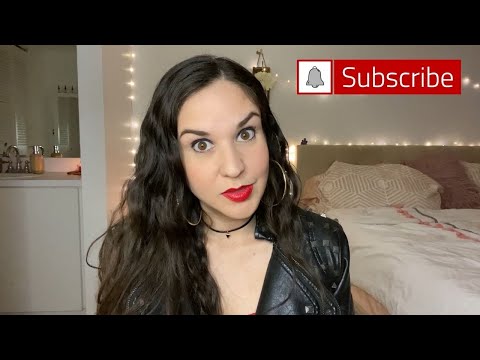 ASMR Rude Girl Roleplay wearing a Leather Jacket + Leather Gloves and Bandana Sounds!!