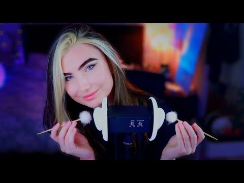 ASMR Ear Cleaning - Deep Ear Attention w/ Ear to Ear Whispering for Full Body Relaxation