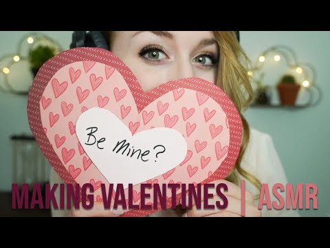 ASMR Valentine's Day | Making You A Homemade Card (Paper Crafts and Whispers)♥