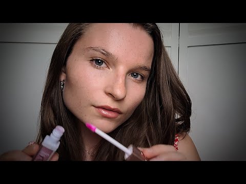 Applying some lip oil to your lips | Praliene ASMR roleplay 🍫