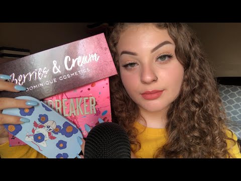 ASMR Tapping on Eyeshadow Palettes 🌻