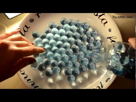ASMR Water Marbles Play . Soft-Spoken Ramble . Fizzy Sounds