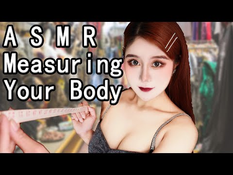 ASMR Measuring Your Body Role Play Writing Sounds & Fabric Sounds