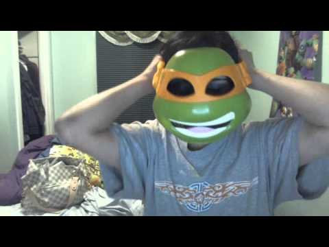 Teenage Mutant Ninja Turtles : Toy Review michelangelo tmnt 2012 Toy Face Halloween Mask