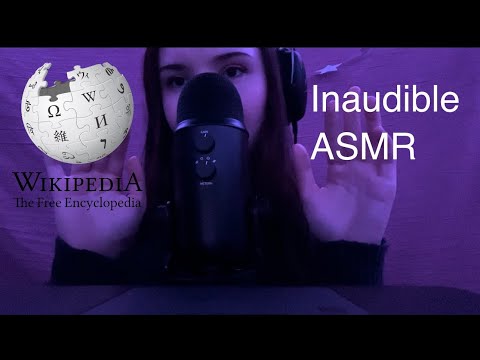 ASMR | inaudible, semi unintelligible, mouth sounds, whispered reading