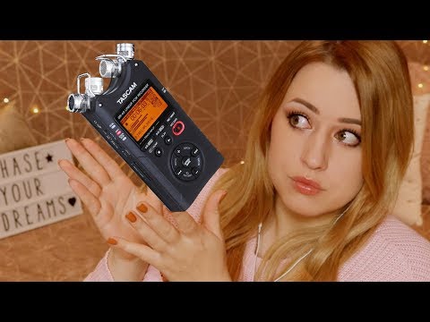 ASMR 😴 Mic Test Tascam DR-40 : Tapping, Mouth sounds, Crinkle || IT-ACCENT