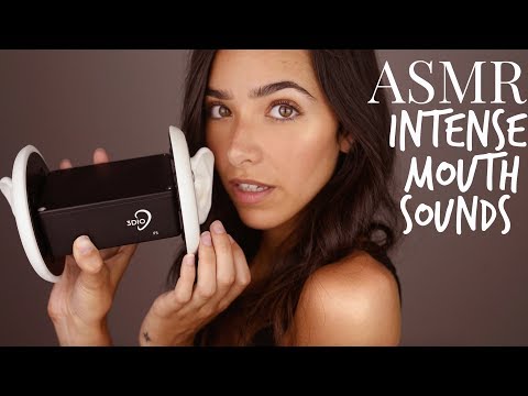 ASMR 3DIO INTENSE Mouth Sounds (Gum Chewing, Kissing sounds, Pure Mouth Sounds, Tk, Trigger Words..