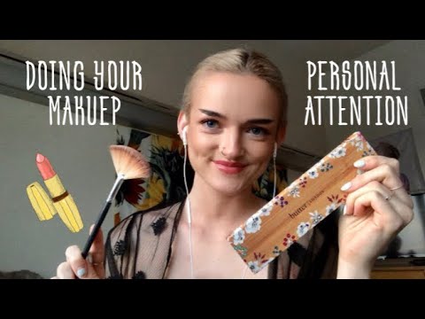 DOING YOUR MAKEUP (tapping, personal attention, whisper rambling)