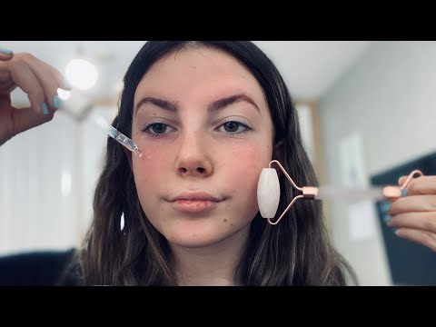 ASMR - My skincare routine ( on you as well )