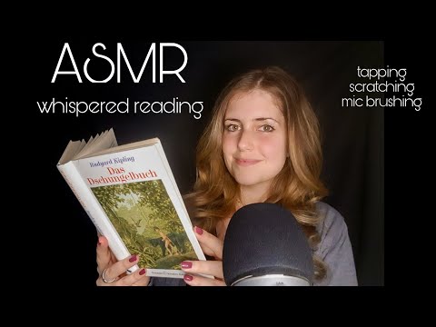 ASMR german/deutsch | Whispered Reading "Das Dschungelbuch" | tapping | scratching